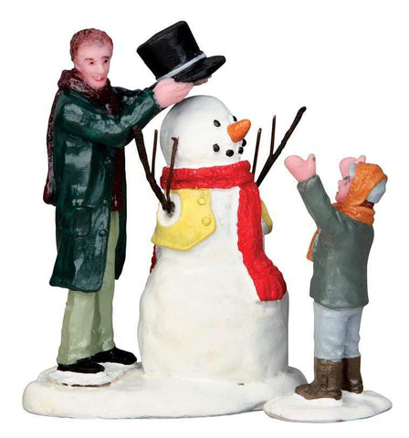 Lemax Figurine Lemax Christmas Village Figurine, Sharp-Dressed Snowman, Set of 2