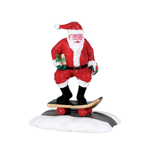 Lemax Figurine Lemax Christmas Village Figurine, Skateboard Santa