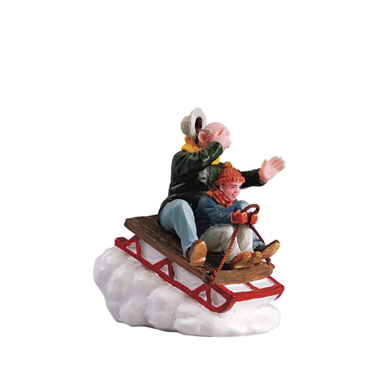 Lemax Figurine Lemax Christmas Village Figurine, Sledding With Gramps