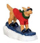 Lemax Figurine Lemax Christmas Village Figurine, Snowboarding Dog
