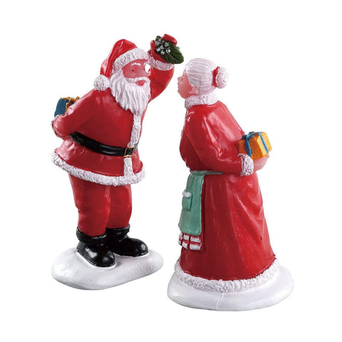 Lemax Figurine Lemax Christmas Village Figurine, Under The Mistletoe, Set of 2