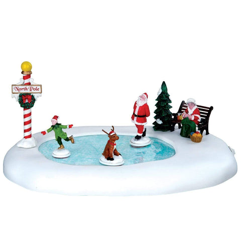 Lemax Table Pieces Lemax Christmas Village Table Piece, North Pole Ice Follies, B/O(4.5V)