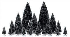 Lemax Accessory Lemax Christmas Village Tree, Assorted Pine Trees, Set of 21