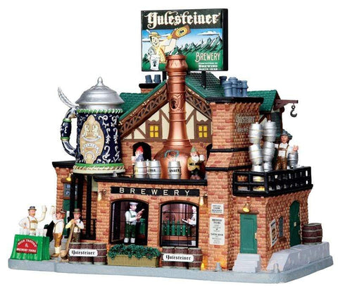 Lemax Lighted Buildings Lemax Christmas Village Yulesteiner Brewery, With 4.5V Adaptor