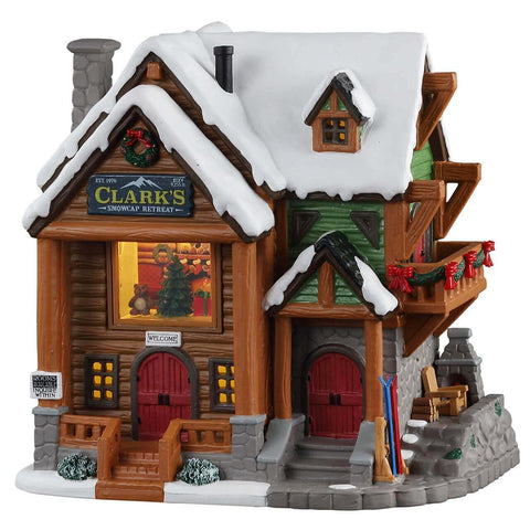 Lemax Lighted Buildings Lemax Clark`s Snowcap Retreat, B/O LED