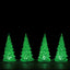 Lemax Accessory Lemax Crystal Lighted Tree, 3 Colour Changeable, Small, Set of 4, Accessory B/O(4.5V)