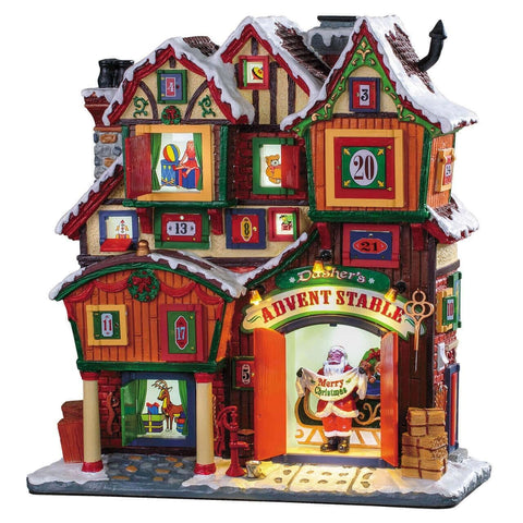 Lemax Facades Lemax Dasher`s Advent Stable, B/O(4.5V)