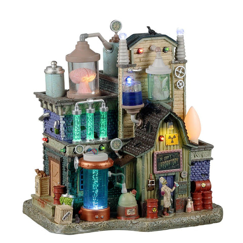 Lemax Spooky Town Lighted Buildings Lemax Dr. Gory's Laboratory
