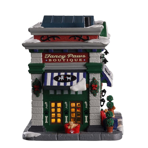 Lemax Lighted Buildings Lemax Fancy Paws Boutique, B/O LED