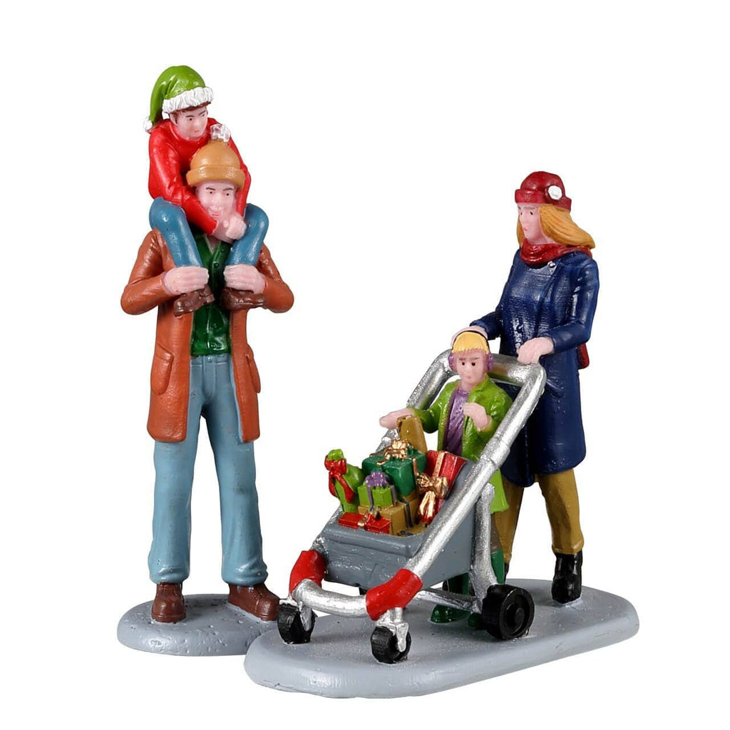 Lemax Figurines Lemax Figurine, Family Holiday Shopping Spree