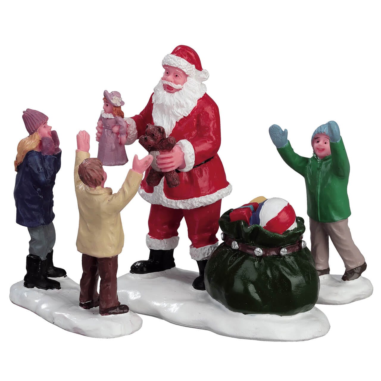 Lemax Figurines Lemax Figurine, It's Santa, Set Of 3