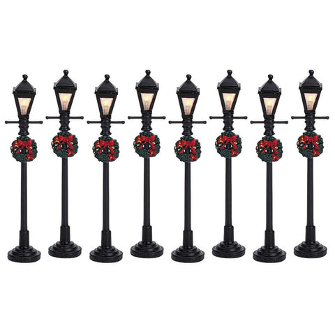 Lemax Accessory Lemax Gas Lantern Street Lamp, Set of 8, B/O (4.5V) *Pre-Order*