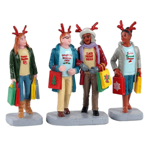 Lemax Figurines Lemax Girls Christmas Shopping Trip, Set of 3