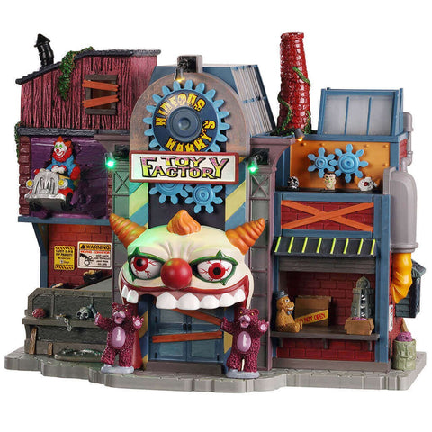 Lemax Spooky Town Lighted Buildings Lemax Hideous Harry's Toy Factory