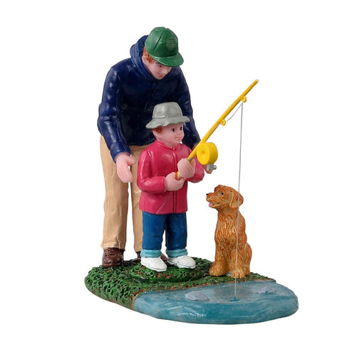 Lemax Figurines Lemax His First Fishing Lesson