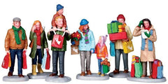 Lemax Figurine Lemax Holiday Shoppers, Christmas Village Figurines, Set of 6