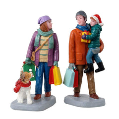 Lemax Figurines Lemax Holiday Shoppers, Set of 2