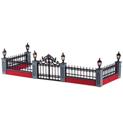 Lemax Accessory Lemax Lighted Wrought Iron Fence, Set of 5 *Pre-Order*