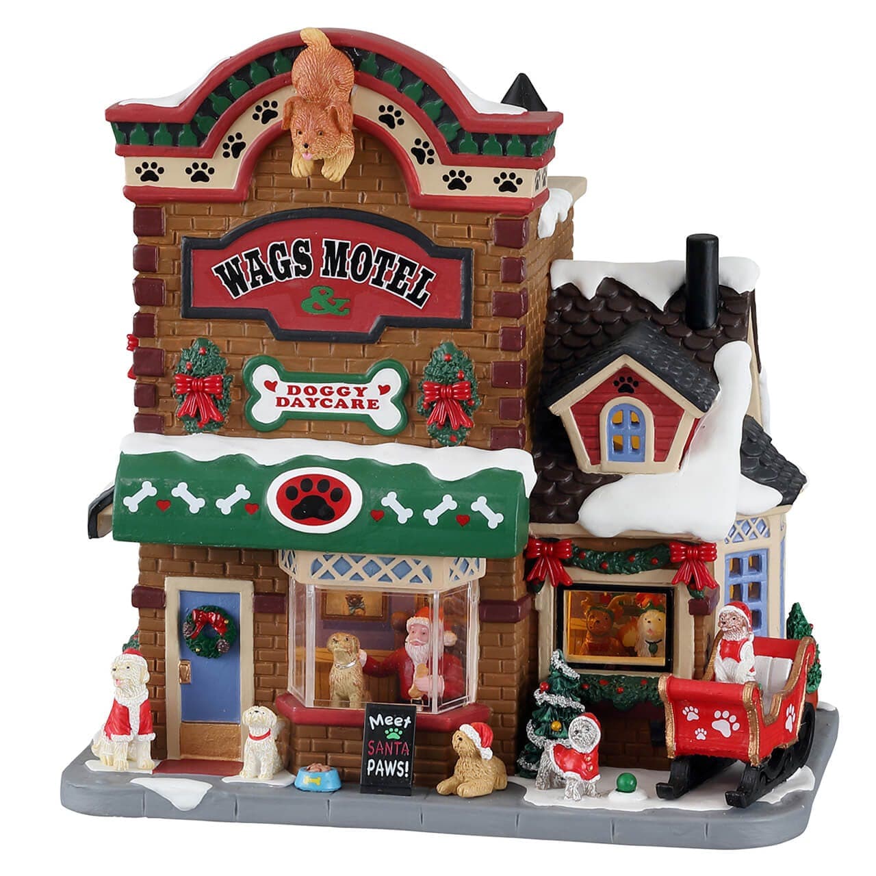 Lemax Caddington Village Lighted Buildings Lemax Meet Santa Paws