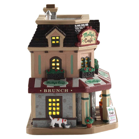 Lemax Lighted Buildings Lemax Molly`s Corner Cafe, B/O LED