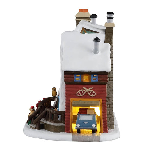 Lemax Lighted Buildings Lemax Mountain Holiday Reunion, B/O LED