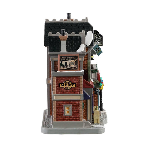 Lemax Lighted Buildings Lemax Mr. Pete`s 88 Key`s Piano Bar, B/O LED