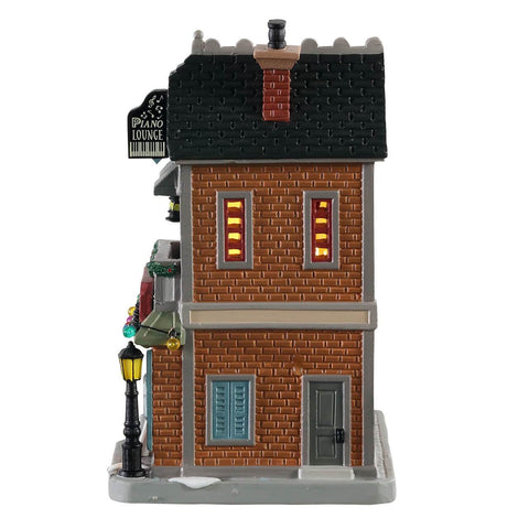 Lemax Lighted Buildings Lemax Mr. Pete`s 88 Key`s Piano Bar, B/O LED