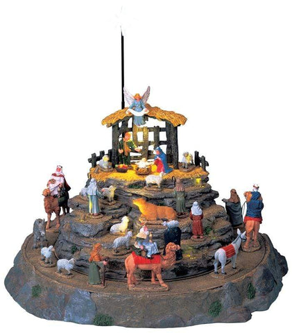 Lemax Sights and Sounds Lemax Nativity Scene Set of 25, With 4.5V Adaptor
