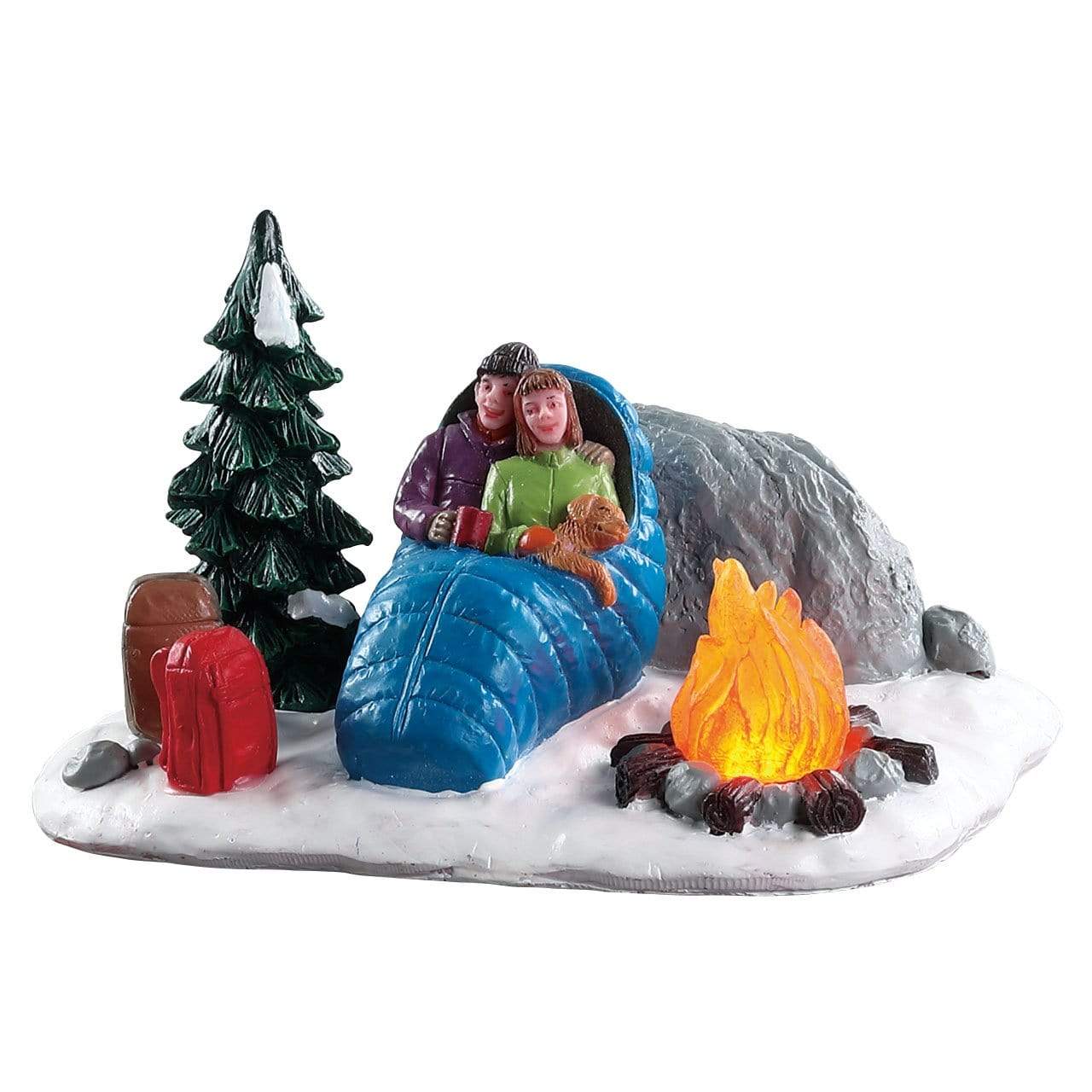 Lemax Table Pieces Lemax Night Time Camp Fire, Christmas Village Accessory, B/O(4.5V)