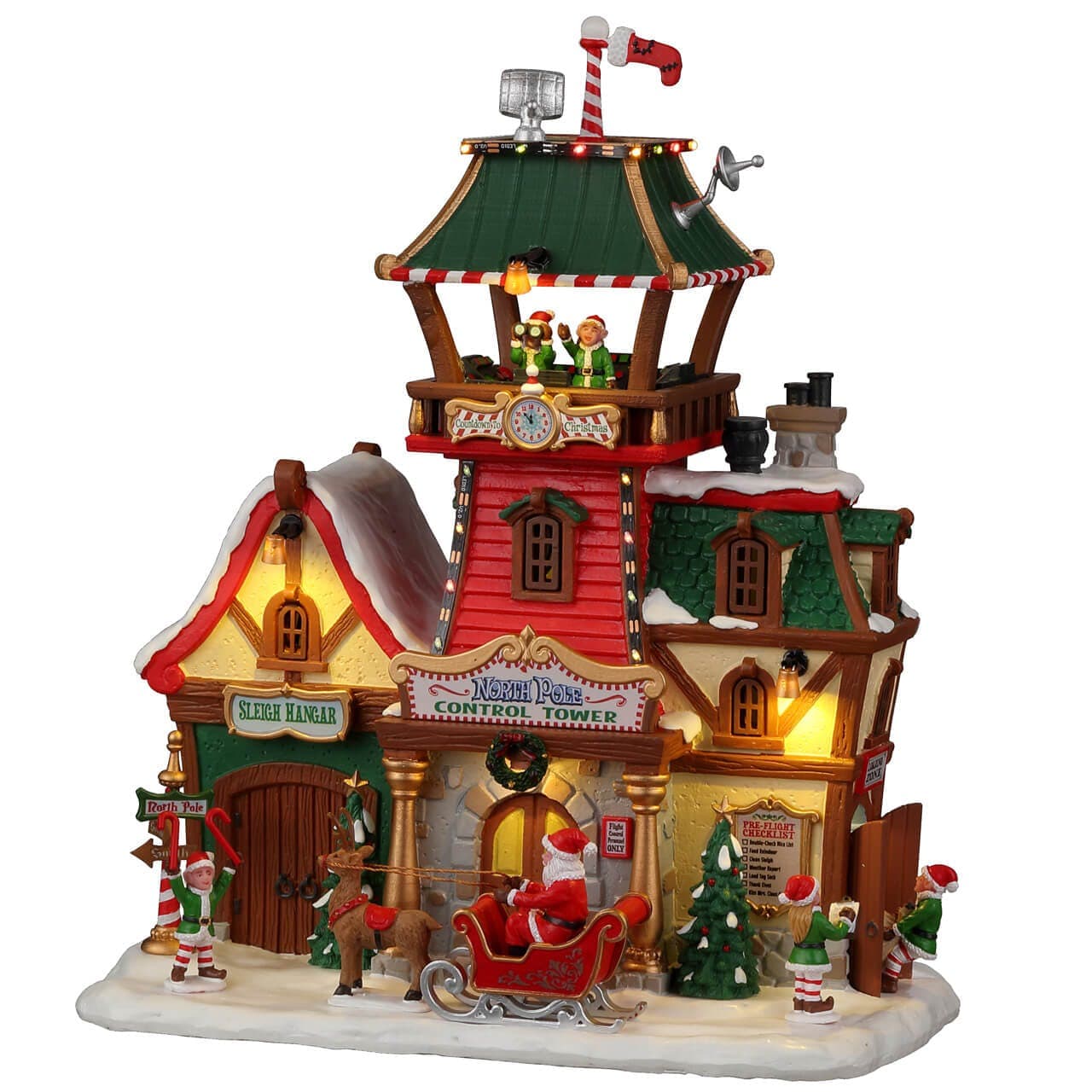 Lemax Santa's Wonderland Lighted Buildings Lemax North Pole Control Tower