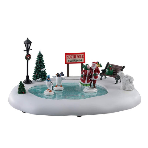 Lemax Animated Table Accents Lemax North Pole Skating Rink, B/O (4.5V) *Pre-Order*