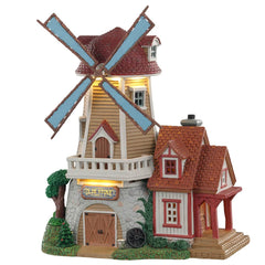 Lemax Lighted Buildings Lemax Olde Stone Mill, With 4.5V Adaptor