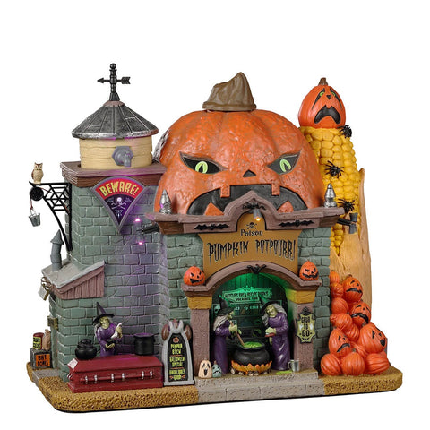 Lemax Spooky Town Lighted Buildings Lemax Poison Pumpkin Potpourri