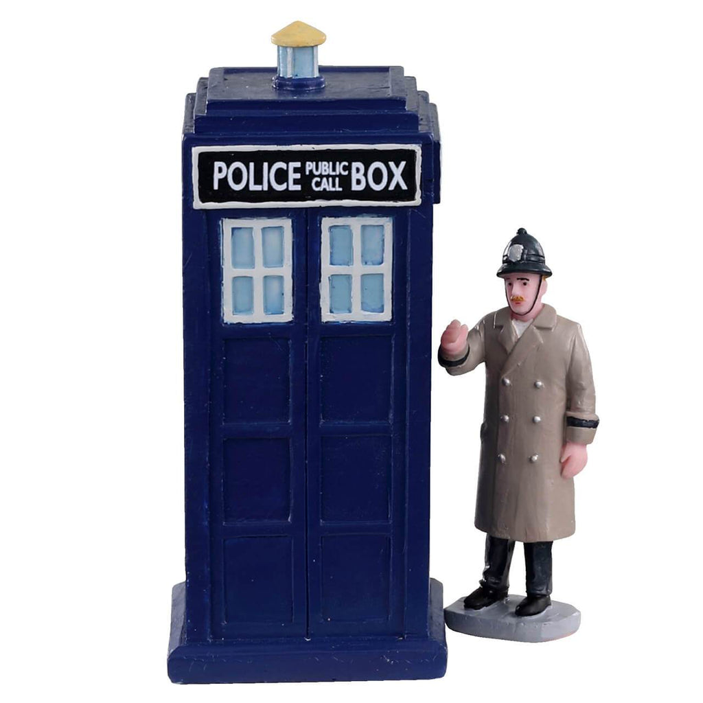Lemax Table Pieces Lemax Police Call Box, Set of 2