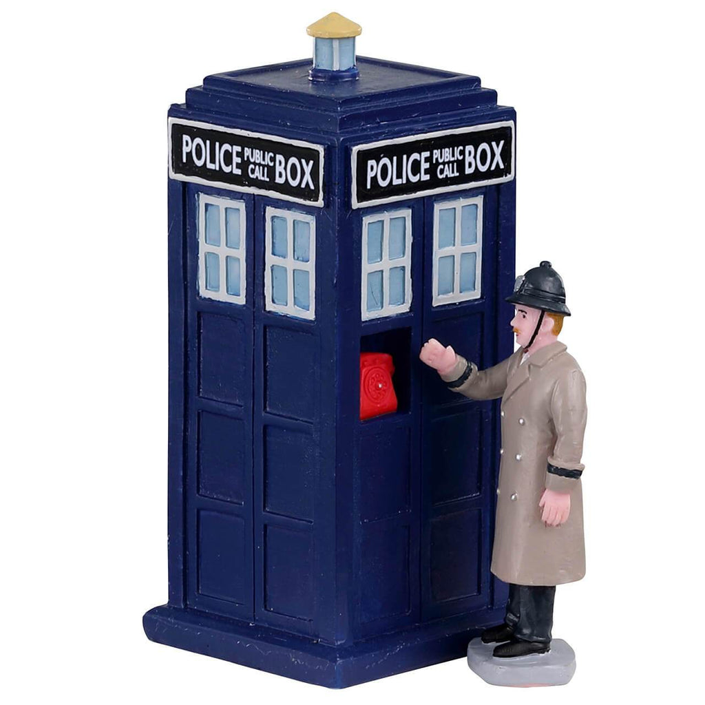 Lemax Table Pieces Lemax Police Call Box, Set of 2
