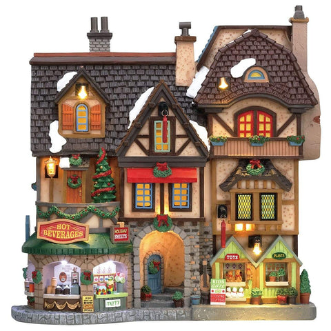 Lemax Facades Lemax River Moore`s Christmas Street Festival, Christmas Village Building, B/O(4.5V)