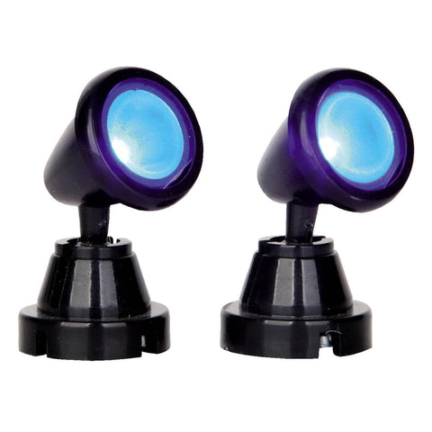 Lemax Accessory Lemax Round Spotlight Blue, Set of 2, B/O (4.5V) *Pre-Order*