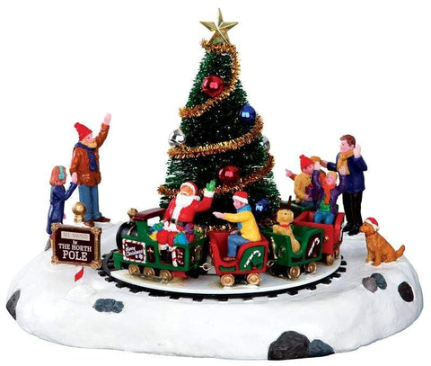 Lemax Table Pieces Lemax Santa`s Kiddie Train, Christmas Table Accent, Battery Operated(4.5V)