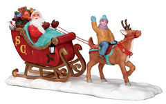 Lemax Table Pieces Lemax Santa`s Sleigh, Christmas Village Accessory