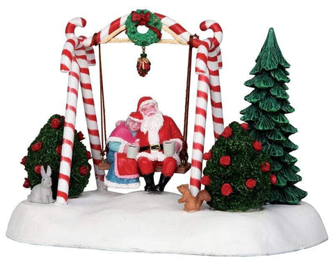 Lemax Table Pieces Lemax Santa Swing, Christmas Village Table Piece, B/O (4.5V)