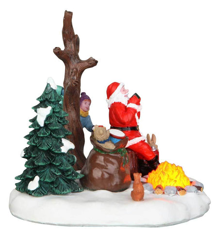 Lemax Table Pieces Lemax Santa Takes a Break, Table Accent, B/O (4.5V)