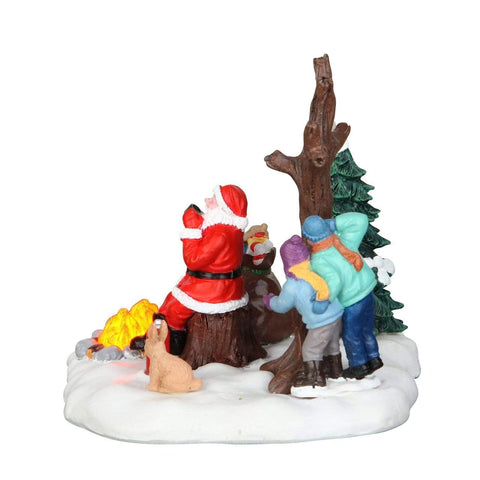 Lemax Table Pieces Lemax Santa Takes a Break, Table Accent, B/O (4.5V)