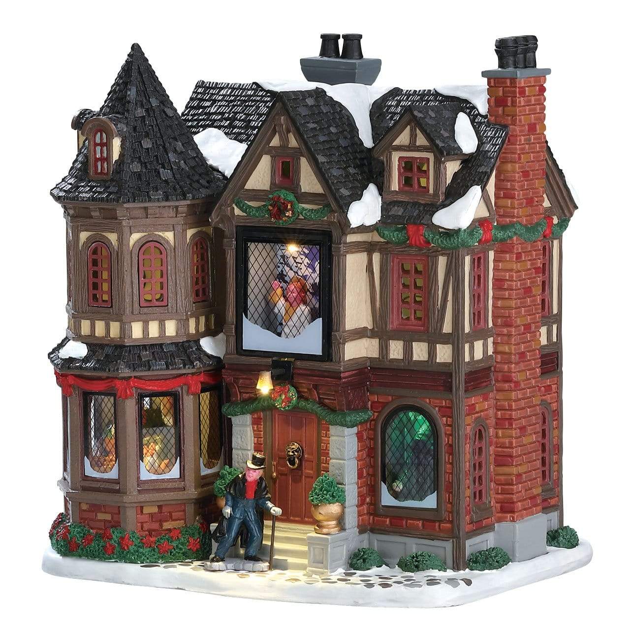 Lemax Lighted Buildings Lemax Scrooge`s Manor, With 4.5V Adaptor
