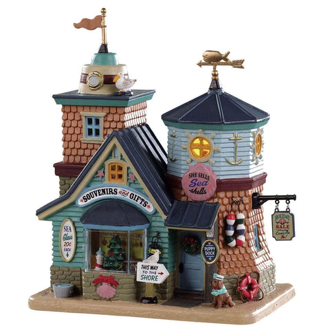 Lemax Lighted Buildings Lemax She Sells Sea Shells Gift Shop, B/O LED
