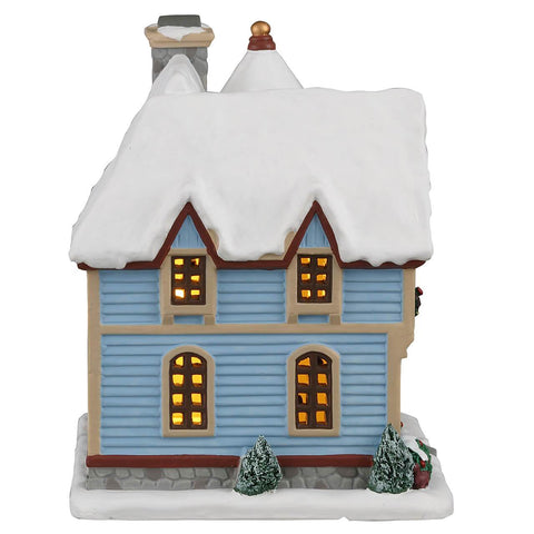 Lemax Lighted Buildings Lemax Snow Day At The Wilson`s House, B/O LED