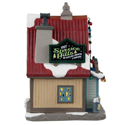 Lemax Lighted Buildings Lemax Spruce Hills Tree Farm, B/O LED