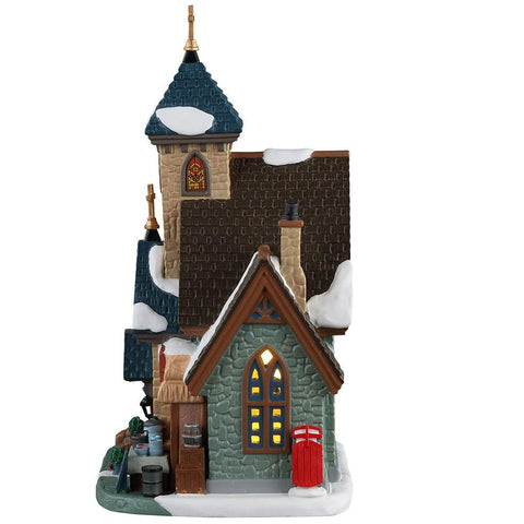 Lemax Lighted Buildings Lemax St. Patrick`s Food Pantry & Soup Kitchen, B/O LED