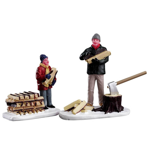 Lemax Figurines Lemax Stacking Firewood, Set of 2