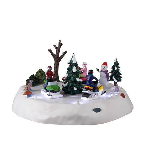 Lemax Table Accent Lemax Table Accents, Snowmobile Fun