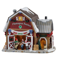 Lemax Harvest Crossing Lighted Buildings Lemax Talent Contest At Flanagan's Barn